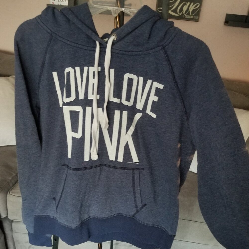 PINK Navy Hoodie